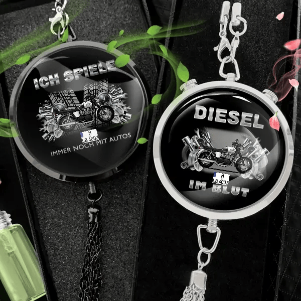 Bonneville T100 Autoduft personalisiert mit Motorrad u. Kennzeichen! Schwarz, S