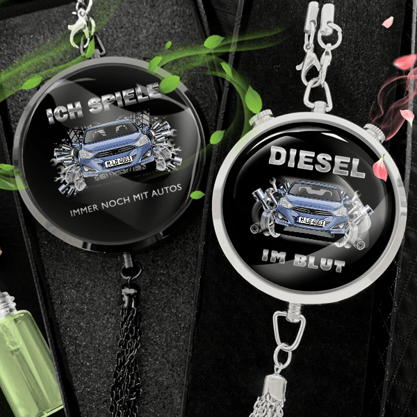 i40 Limousine Autoduft personalisiert mit Auto u. Kennzeichen! Schwarz, S