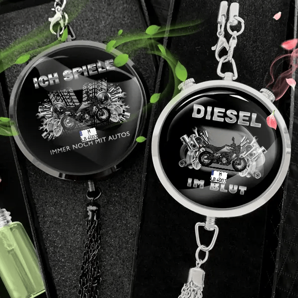 Svartpilen 401 Autoduft personalisiert mit Motorrad u. Kennzeichen! Schwarz, S