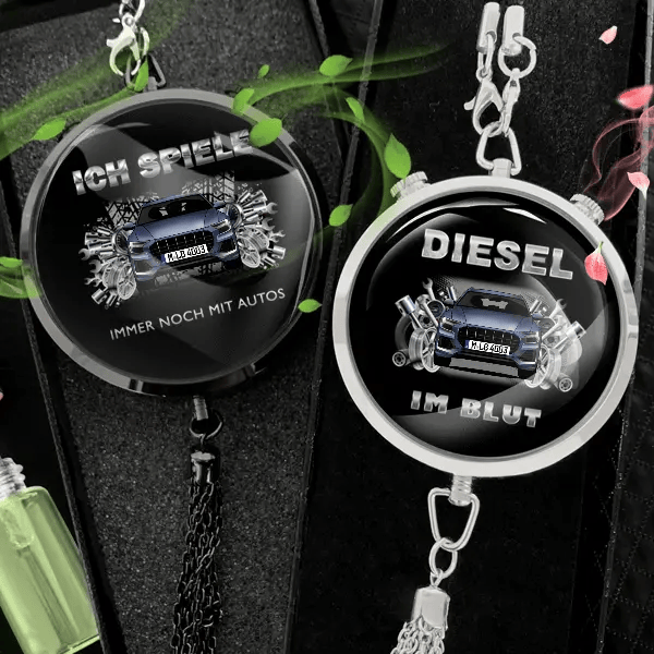 Q8 Autoduft personalisiert mit Auto u. Kennzeichen! Schwarz, S