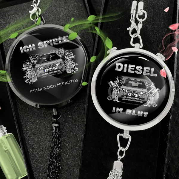 106 Rallye Autoduft personalisiert mit Auto u. Kennzeichen! Schwarz, S