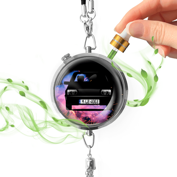 Ascona Limousine Autoduft personalisiert mit Auto u. Kennzeichen! Chrom, S