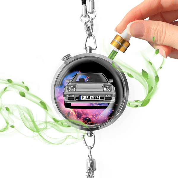 Prelude Autoduft personalisiert mit Auto u. Kennzeichen! Chrom, S