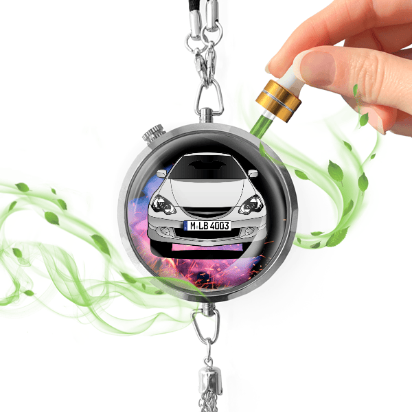 Integra Autoduft personalisiert mit Auto u. Kennzeichen! Chrom, S