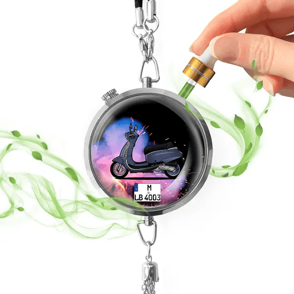 BC 1 Autoduft personalisiert mit Motorrad u. Kennzeichen! Chrom, S