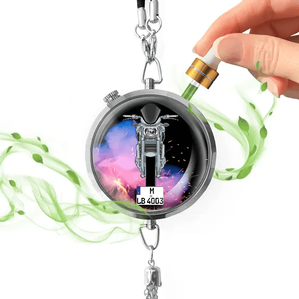 MT-09 Autoduft personalisiert mit Motorrad u. Kennzeichen! Chrom, S