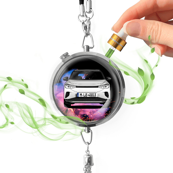 ID.4 Autoduft personalisiert mit Auto u. Kennzeichen! Chrom, S