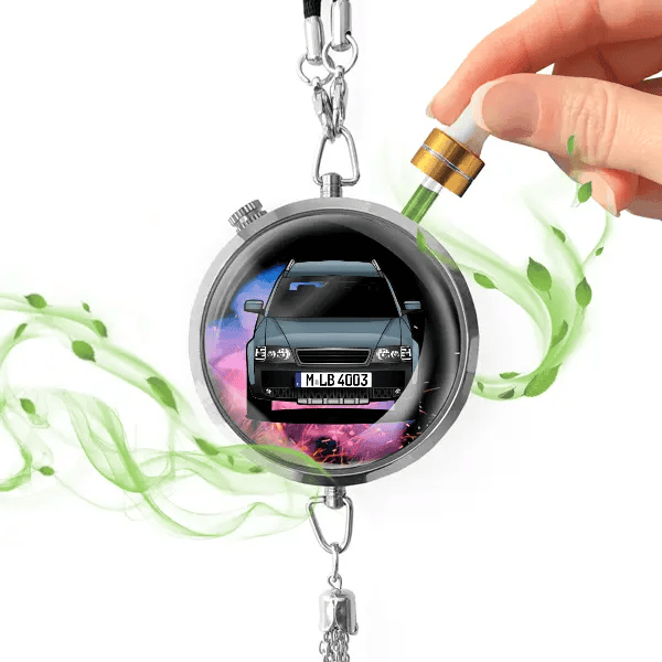 A6 Allroad Quattro Autoduft personalisiert mit Auto u. Kennzeichen! Chrom, S