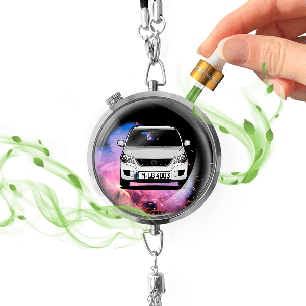 Routan Autoduft personalisiert mit Auto u. Kennzeichen! Chrom, S