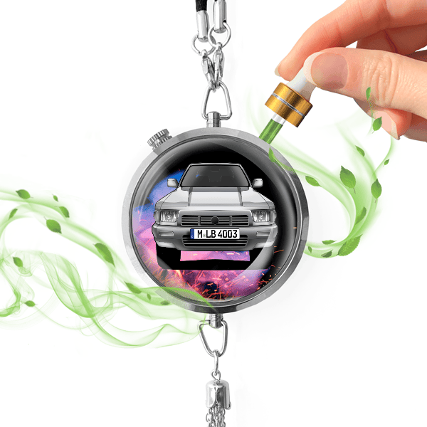 Taro Autoduft personalisiert mit Auto u. Kennzeichen! Chrom, S