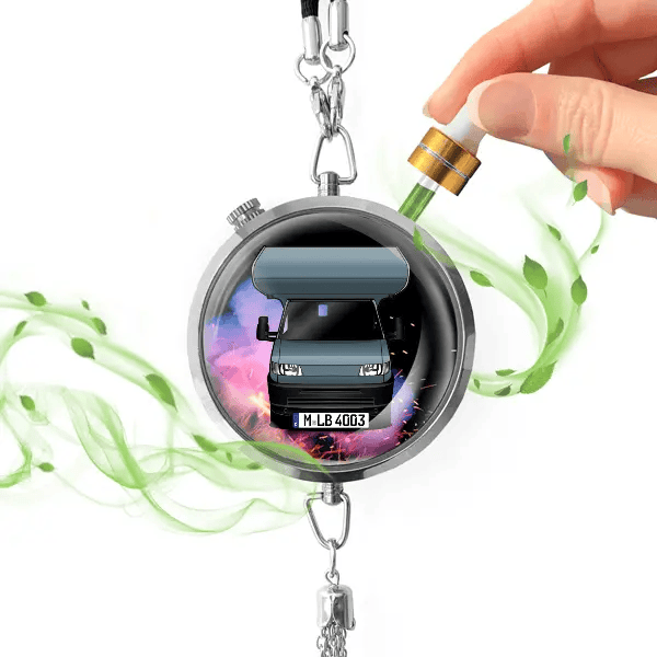 800 Autoduft personalisiert mit Wohnwagen u. Kennzeichen! Chrom, S