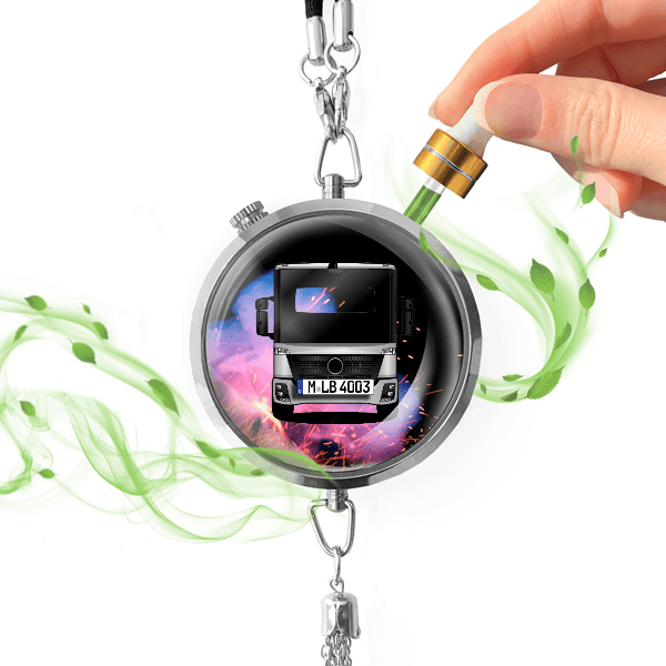 Econic Autoduft personalisiert mit LKW u. Kennzeichen! Chrom, S