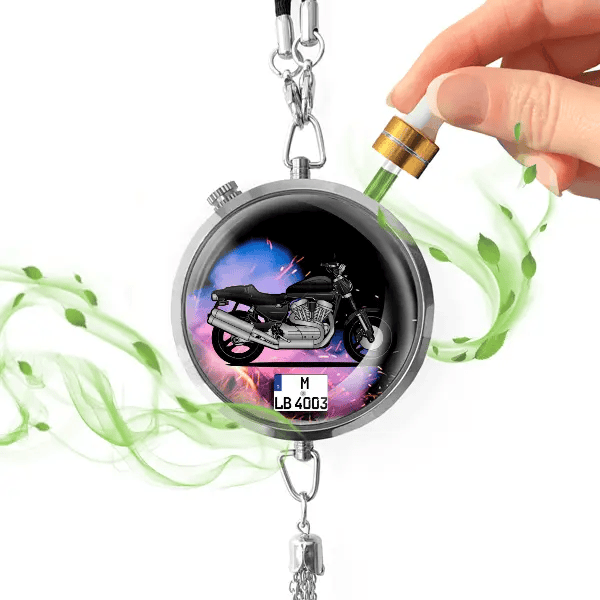 XR1200 Autoduft personalisiert mit Motorrad u. Kennzeichen! Chrom, S