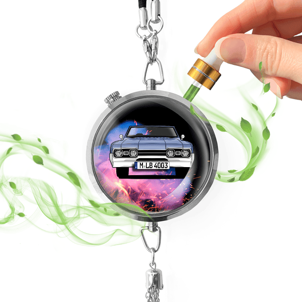 Cutlass Cabriolet Autoduft personalisiert mit Auto u. Kennzeichen! Chrom, S