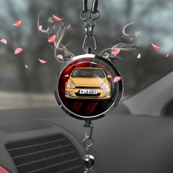 Scirocco Autoduft personalisiert mit Auto u. Kennzeichen! Chrom, S