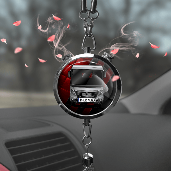 Flair Autoduft personalisiert mit Wohnwagen u. Kennzeichen! Chrom, S