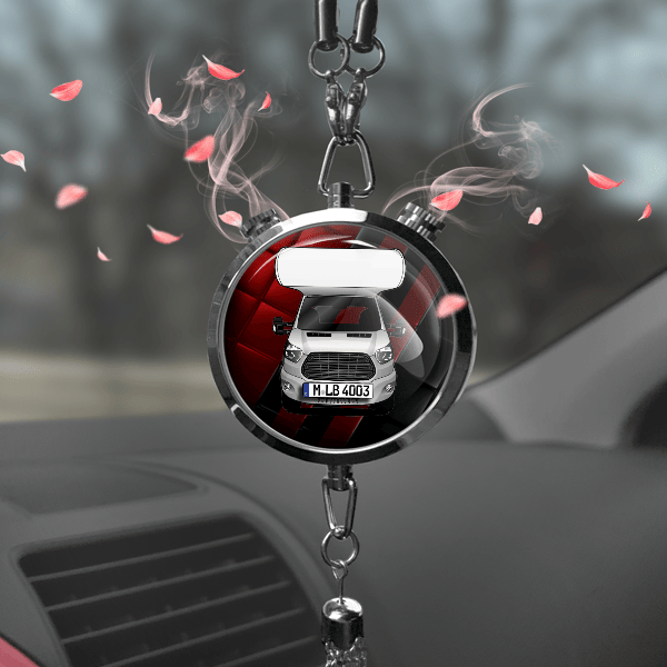 Flash Autoduft personalisiert mit Wohnwagen u. Kennzeichen! Chrom, S