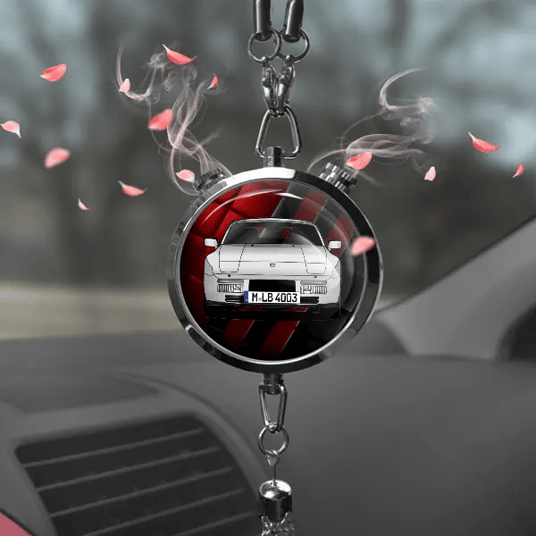 944 Cabriolet Autoduft personalisiert mit Auto u. Kennzeichen! Chrom, S