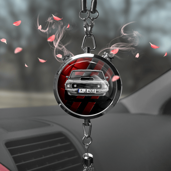 Mustang Boss 429 Autoduft personalisiert mit Auto u. Kennzeichen! Chrom, S