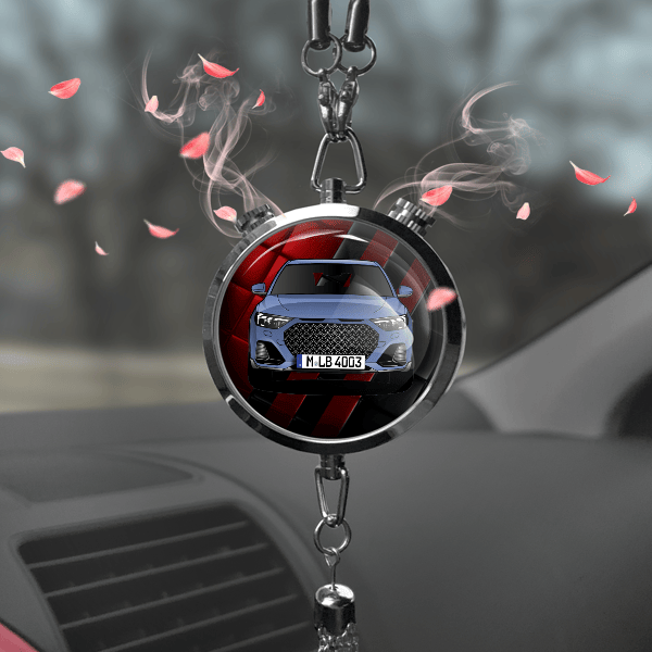 A1 Citycarver Autoduft personalisiert mit Auto u. Kennzeichen! Chrom, S
