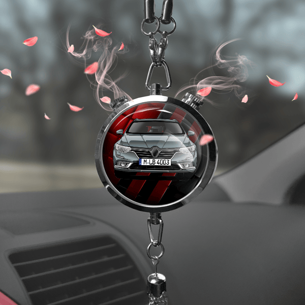 Talisman Autoduft personalisiert mit Auto u. Kennzeichen! Chrom, S