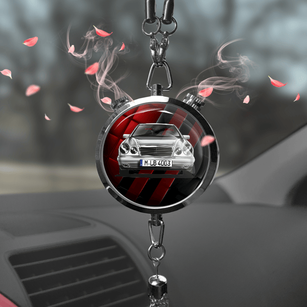 E-Klasse Estate Autoduft personalisiert mit Auto u. Kennzeichen! Chrom, S