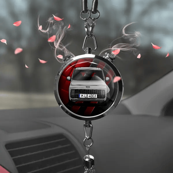 Staria (7-Sitzer) Autoduft personalisiert mit Auto u. Kennzeichen! Chrom, S