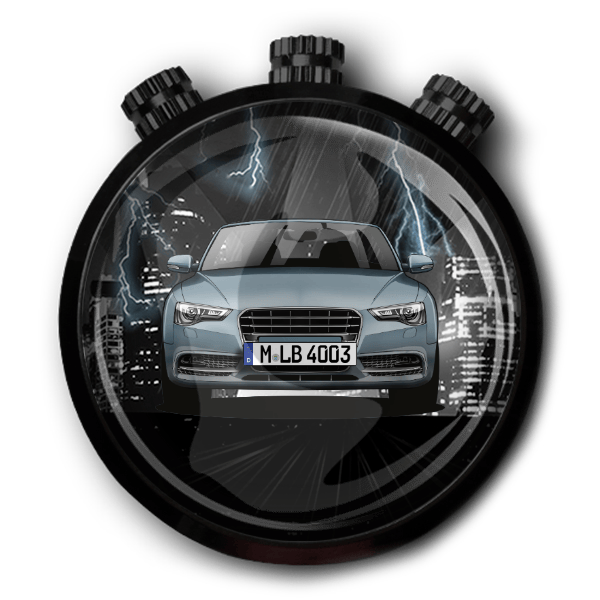 A5 Cabriolet Autoduft personalisiert mit deinem Auto u. Kennzeichen!