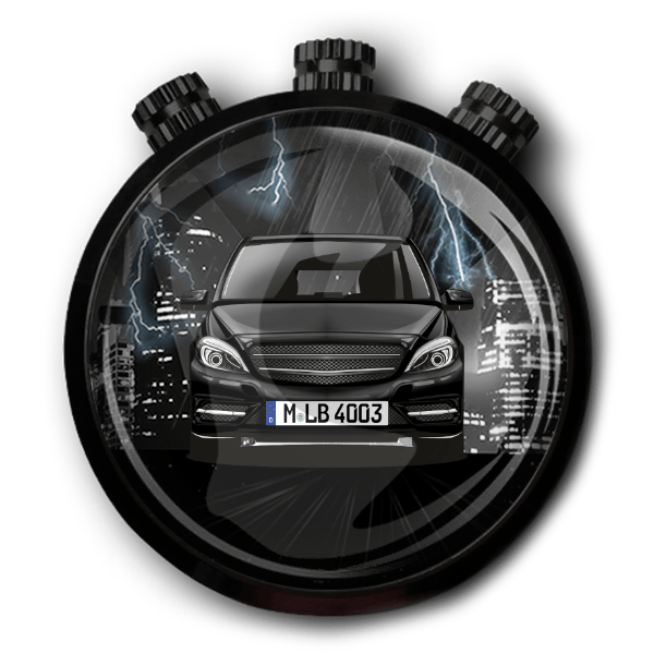 B-Klasse Autoduft personalisiert mit deinem Auto u. Kennzeichen!