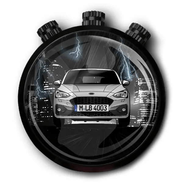 Focus ST Autoduft personalisiert mit deinem Auto u. Kennzeichen!