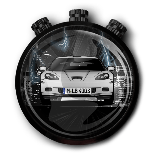 Corvette C6 Autoduft personalisiert mit deinem Auto u. Kennzeichen!