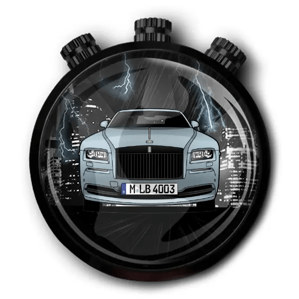 Wraith Coupe Autoduft personalisiert mit deinem Auto u. Kennzeichen!