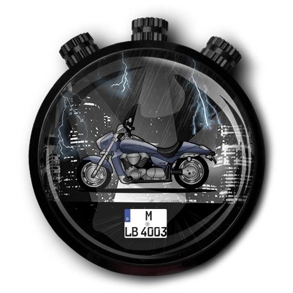 Intruder M 1800 Autoduft personalisiert mit deinem Motorrad u. Kennzeichen!