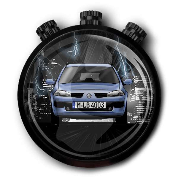Megane Autoduft personalisiert mit deinem Auto u. Kennzeichen!