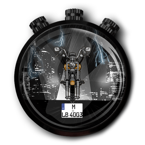 Wide Glide Autoduft personalisiert mit deinem Motorrad u. Kennzeichen!