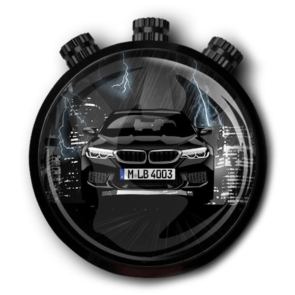 M5 Limousine Autoduft personalisiert mit deinem Auto u. Kennzeichen!