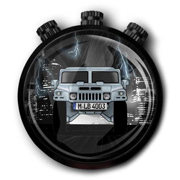 H1 Autoduft personalisiert mit deinem Auto u. Kennzeichen!