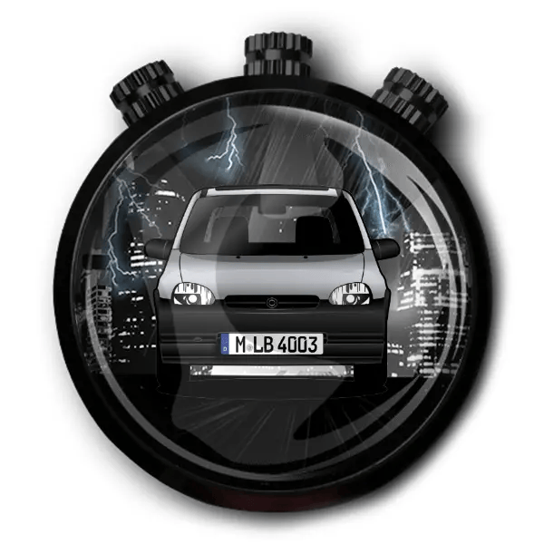 Corsa (5-Türer) Autoduft personalisiert mit deinem Auto u. Kennzeichen!