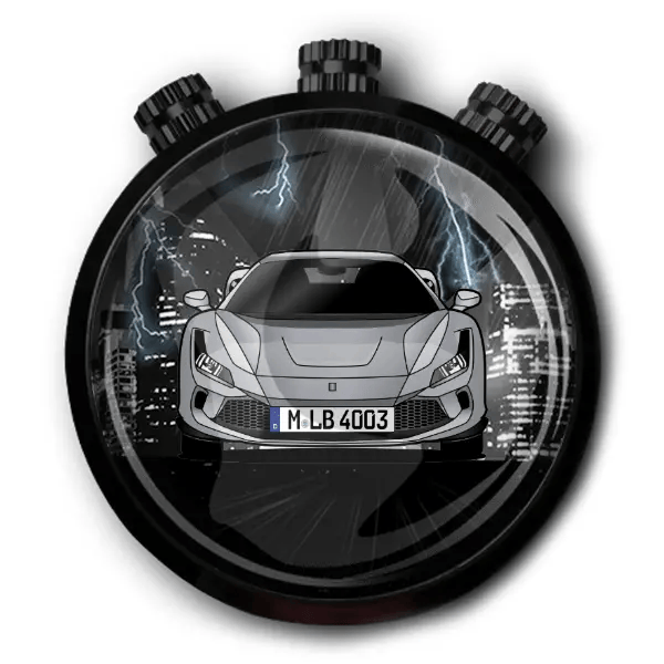 F8 Tributo Autoduft personalisiert mit deinem Auto u. Kennzeichen!