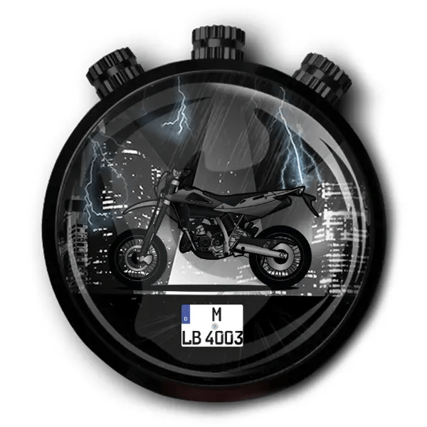 SM 125 Autoduft personalisiert mit deinem Motorrad u. Kennzeichen!