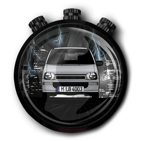 Cuore (3-Türer) Autoduft personalisiert mit deinem Auto u. Kennzeichen!