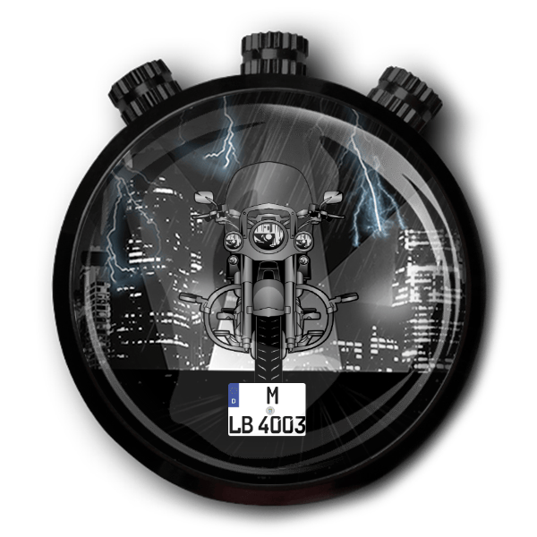 FLSTN Softail Deluxe Autoduft personalisiert mit deinem Motorrad u. Kennzeichen!