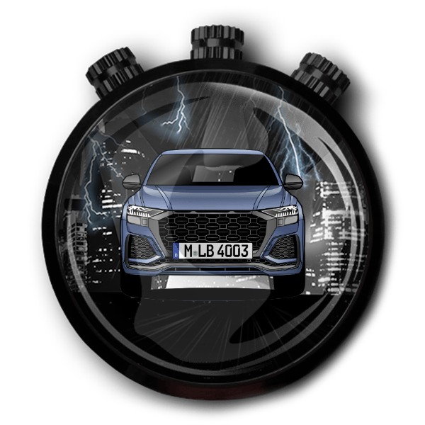 RS Q8 Autoduft personalisiert mit deinem Auto u. Kennzeichen!