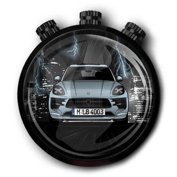 Macan GTS Autoduft personalisiert mit deinem Auto u. Kennzeichen!