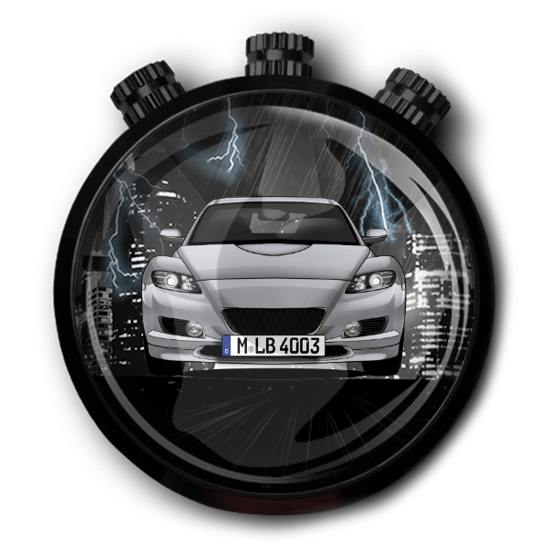 RX-8 Autoduft personalisiert mit deinem Auto u. Kennzeichen!