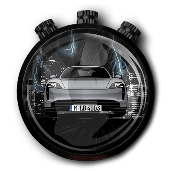 Taycan Autoduft personalisiert mit deinem Auto u. Kennzeichen!