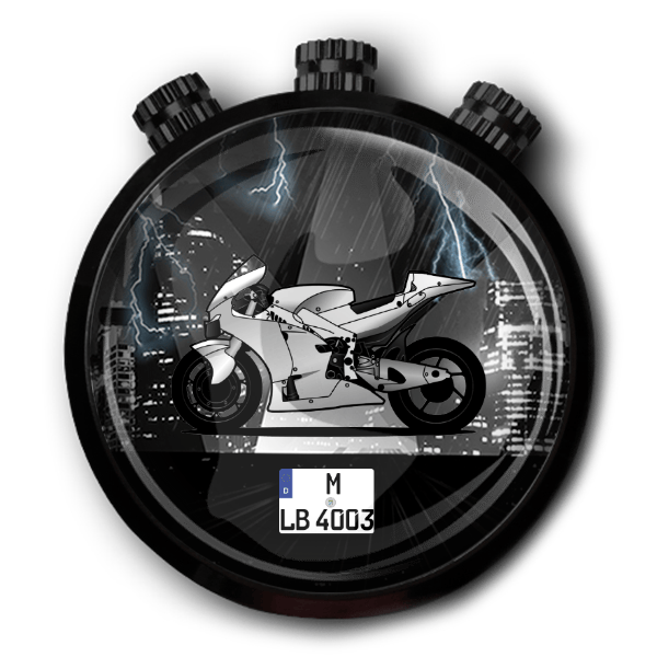 GSX-RR Autoduft personalisiert mit deinem Motorrad u. Kennzeichen!