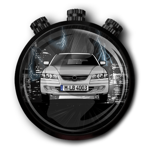626 (5-Türer) Autoduft personalisiert mit deinem Auto u. Kennzeichen!