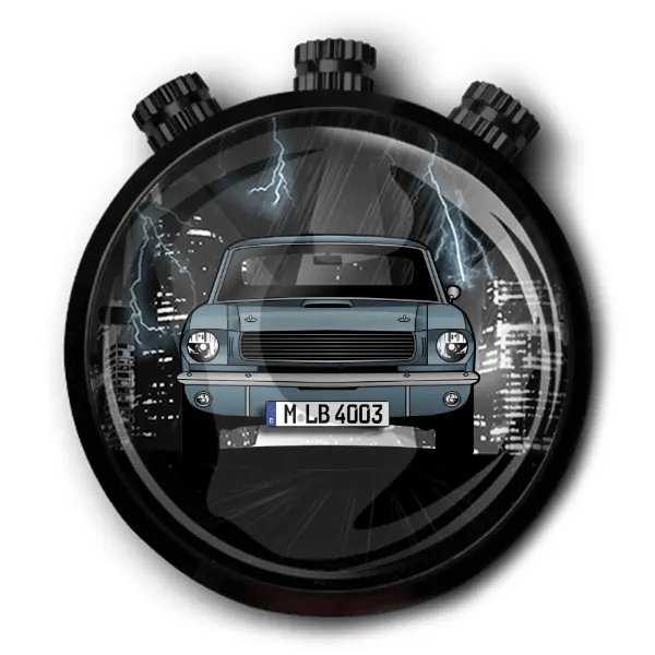 Mustang Shelby GT500 Autoduft personalisiert mit deinem Auto u. Kennzeichen!