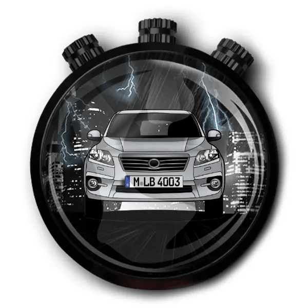 RAV4 Autoduft personalisiert mit deinem Auto u. Kennzeichen!